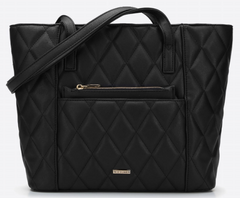 Стеганая сумка-шоппер из эко-кожи со съемной сумкой Wittchen 96-4Y-235-1 черная