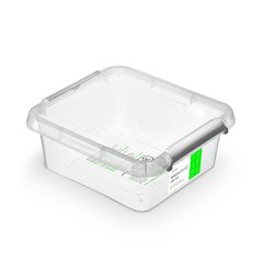 Антибактериальный пластиковый пищевой контейнер с микрочастицами серебра 2,0 л 20 х 20 х 8,5 см Orplast 1262