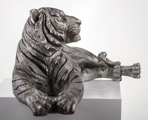 Декоративна фігурка Тигр в срібному кольорі Art-Pol 135614