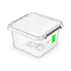 Антибактериальный пластиковый пищевой контейнер с микрочастицами серебра 3,0 л 20 х 20 х 12,5 см Orplast 1272