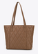Стьобана сумка-шоппер з еко-шкіри зі знімною сумкою Wittchen 96-4Y-235-4 капучино