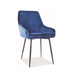 Кресло с подлокотниками Signal Albi Velvet синее мягкое bluvel 91 ALBIVCGR