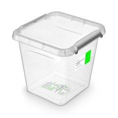 Антибактериальный пластиковый пищевой контейнер с микрочастицами серебра 4,0 л 20 х 20 х 18,5 см Orplast 1282