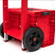 Мобільний ящик на колесах із телескопічною алюмінієвою ручкою Qbrick System PRO Cart 2.0 Plus Red Ultra HD Custom
