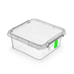 Антибактериальный пластиковый пищевой контейнер с микрочастицами серебра 6,0 л 29,5 х 29,5 х 11,5 см Orplast 1372