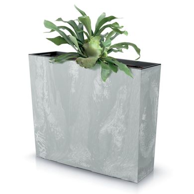 Кашпо-ящик для квітів Prosperplast Urbi Case T Beton Effect 58,0 x 18,0 см, висота 49,8 см сірий DUC600TE-422U
