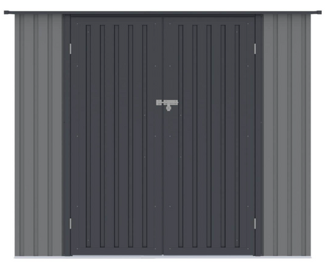 Металлический сарай HardMaster KENT 7x5 светло-серый 005288