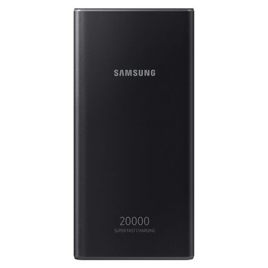 Зовнішній акумулятор Powerbank Samsung 20000 mAh, 25W, 1xUSB A, 2xUSB-C, PD 3.0, Black