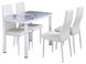 Кухонний стіл обідній Signal Damar 60х80 білий загартоване скло