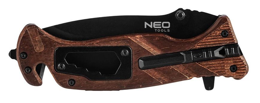 Нож складной 22 см лезвие 9 см 6в1 Neo Tools 63-107
