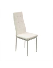 Крісло для кухні і гостинноі з еко шкіри MONAKO біле