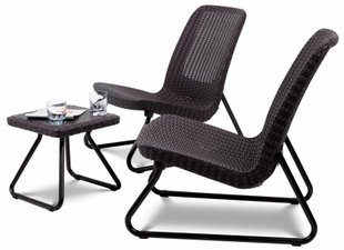 Набір садових меблів Keter Rio Patio Set коричневий 211426