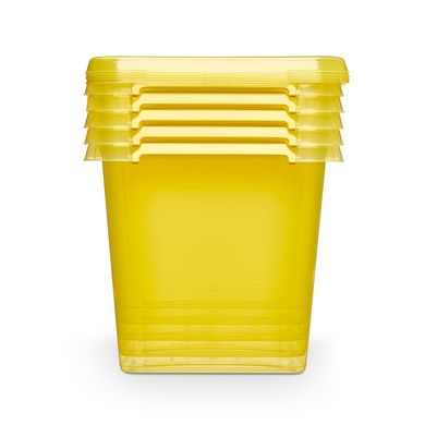 Універсальні контейнери для зберігання 19 л 39x29x26.5 SimpleStore Color жовтий 1532