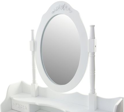 Косметичний туалетний столик з дзеркалом і табуретом