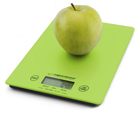 Весы кухонные цифровые до 5 кг ESPERANZA Scales зеленые EKS002G