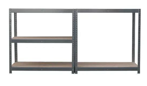 Металлический складской стеллаж Metalkas TG-REG-220 (180х90х40 см) серый
