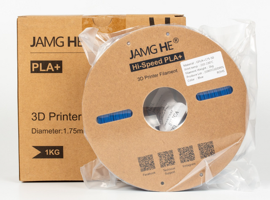 Філамент Jamg He Hi-Speed PLA Plus 3D-Printer Filament 1,75 мм 1 кг синій