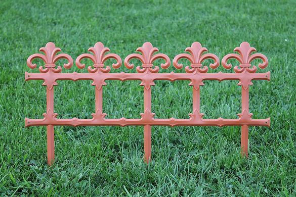 Садовый забор - ограждение Prosperplast Garden Art IPLB-R624 бордюр теракот