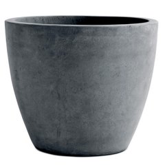 Горшок для растений Beton Round XL Keter 242854 темно серый (структура бетон)