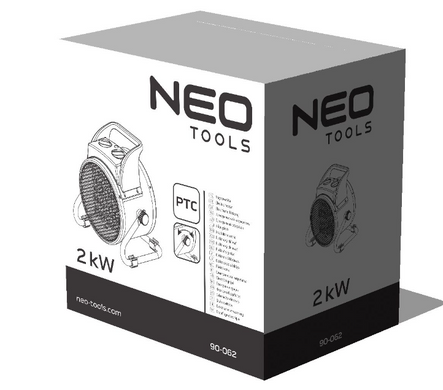 Обігрівач електричний, керамічний NEO TOOLS 90-062