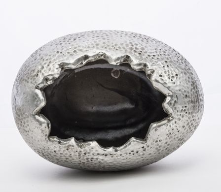 Декоративна ваза в срібному кольорі 128159