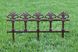 Садовий паркан - огорожа Prosperplast Garden Art IPLB-R222 бордюр коричневий