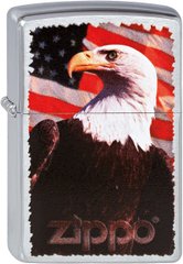 Запальничка Zippo Bald Eagle Flag 2002772 Прапор Білоголовий орлан