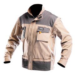 Куртка рабочая 2 в 1 бежевый 100% хлопок размер L Neo Тools 81-310-L