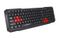 Клавиатура игровая проволочная для геймеров Aspis EGK102R красно-черная