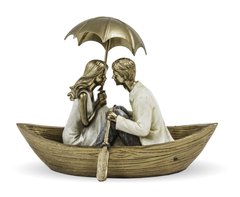 Статуетка Art-Pol Пара на човні під парасолькою 112210