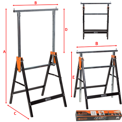 Верстак козлик Tactix з регулюванням висоти 330043