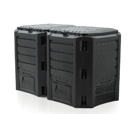Модульный компостер Compogreen x2 800 л IKSM800C-S411 черный