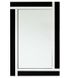 Зеркало настенное прямоугольное ЕRО-HOME TM8004 (80x120 см) подвесное в черной оправе
