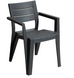 Садовый стул пластиковый Julie Dining Chair 246188 графит