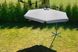 Розкладна садова парасолька з бічним подовжувачем сірий