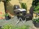 Набір пластикових садових меблів CURVER CHELSEA SET 230678 (2 крісла + столик) колір коричневий