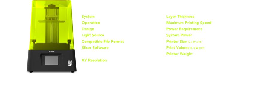 Фотополимерный 3D принтер Phrozen Sonic Mini 8K S Resin