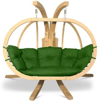 Крісло-гойдалка з дерева Timber Plus O-Zone Premier зелена 003563