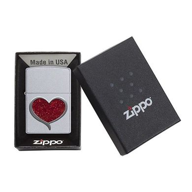 Запальничка Zippo Glitter Heart 29410 Серце з блискітками