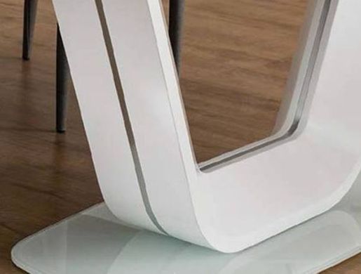 Стол раскладной Armani белый мат на одной опоре 160(220)х90 см Signal