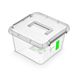 Антибактеріальний пластиковий харчовий контейнер з мікрочастинками срібла 9,0 л 29,5 х 29,5 х 17 см ручка Orplast 1383