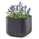 Садовий горшок для квітів Keter Cube Wood антрацит 230225