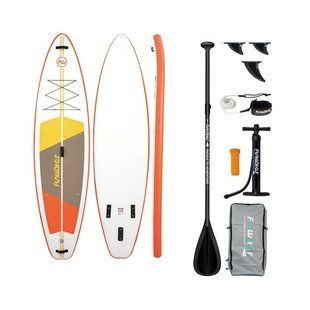 Набор доска SUP надувная FunWater оранжево-белая 3,35 м SUPFW69B SUPFW69B фото