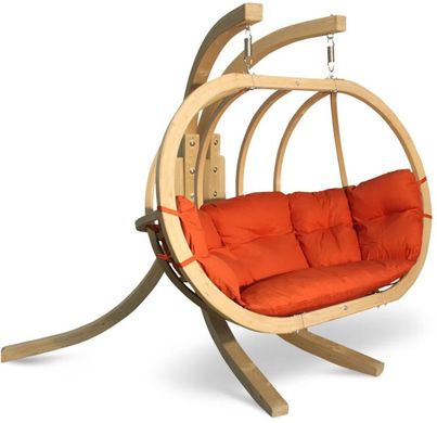 Крісло-гойдалка з дерева Timber Plus O-Zone Premier червона 003560