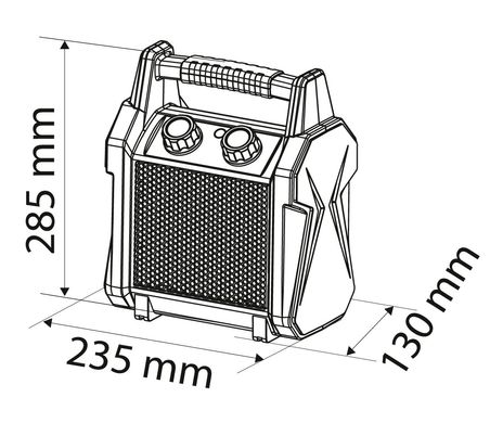 Обогреватель электрический керамический переносной 3 кВт Neo Tools 90-061