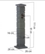 Садовый столбик-кран Prosperplast Romana RTWR-S433 антрацит