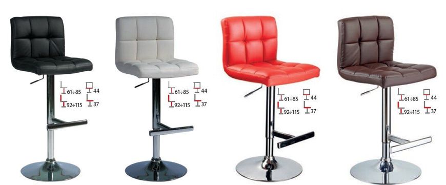 Барный стул Signal HOKER C122 серый ткань