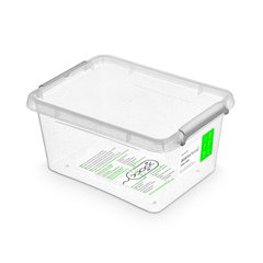 Антибактериальный пластиковый пищевой контейнер с микрочастицами серебра 1,6 л 19,5 х 15 х 8,5 см Orplast 1242
