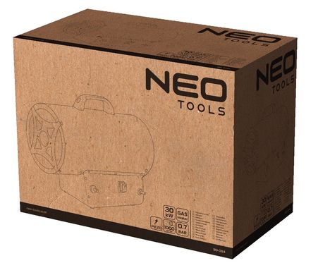 Тепловая газовая пушка переносная 30 кВт Neo Tools 90-084