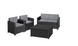 Набір пластикових меблів Keter Armona Set двохмісний диван, 2 крісла та стіл-скриня 247590 Графіт